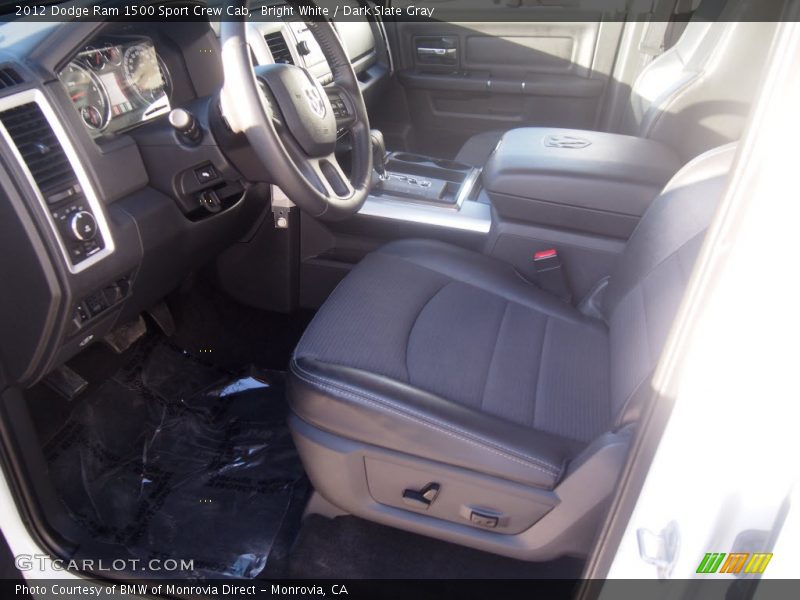 Bright White / Dark Slate Gray 2012 Dodge Ram 1500 Sport Crew Cab