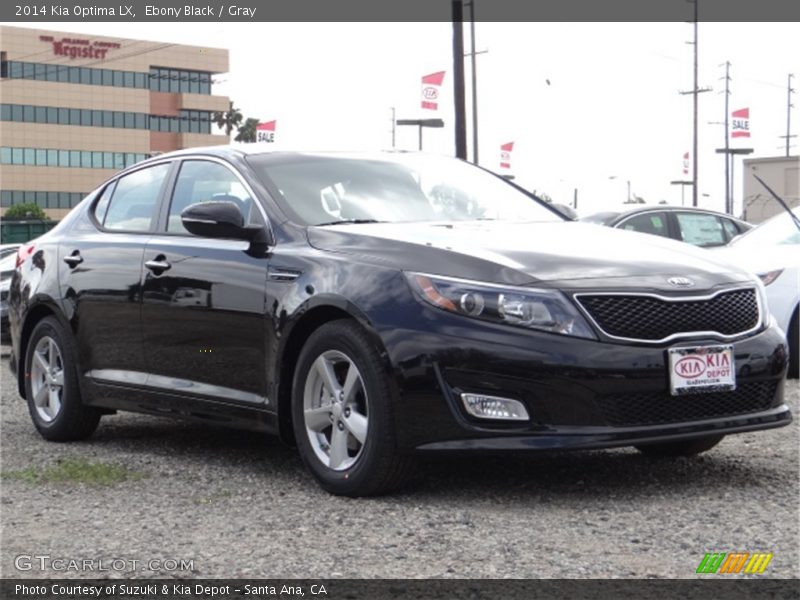 Ebony Black / Gray 2014 Kia Optima LX