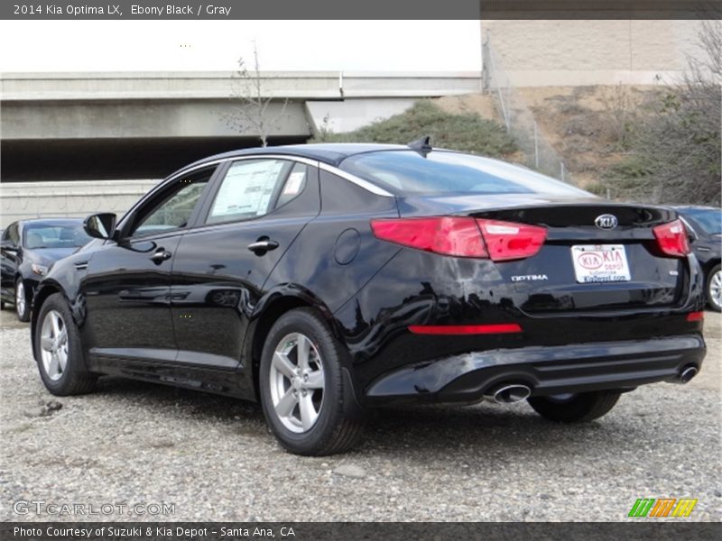 Ebony Black / Gray 2014 Kia Optima LX