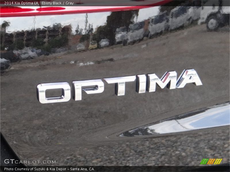 Ebony Black / Gray 2014 Kia Optima LX