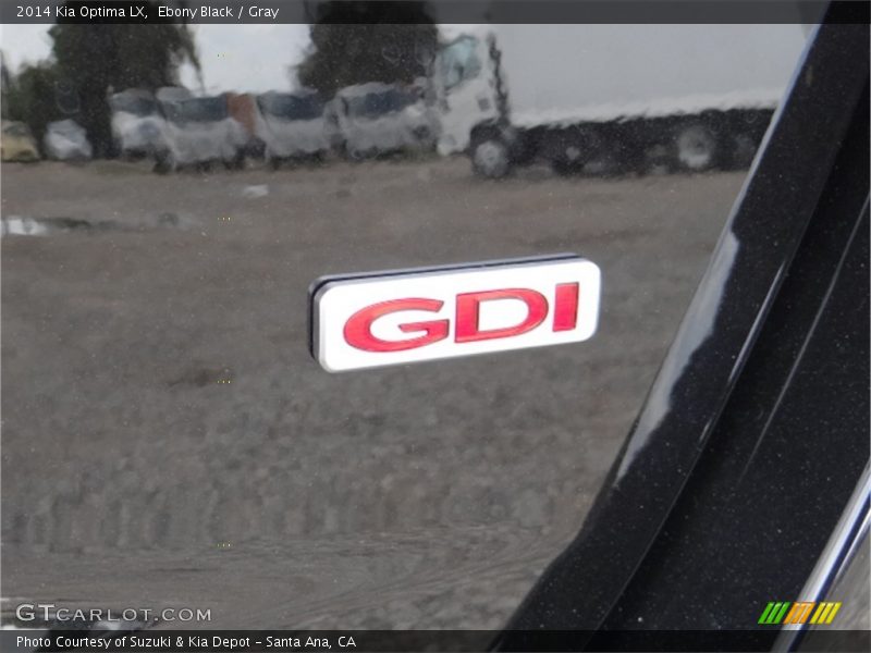 Ebony Black / Gray 2014 Kia Optima LX