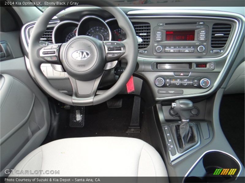 Ebony Black / Gray 2014 Kia Optima LX