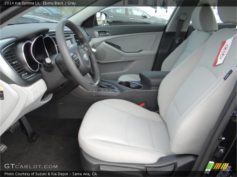 Ebony Black / Gray 2014 Kia Optima LX