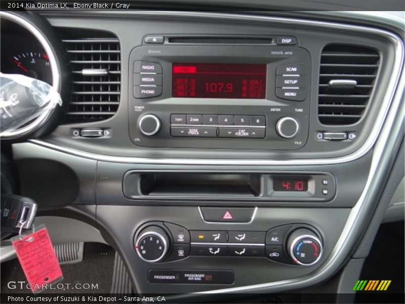 Ebony Black / Gray 2014 Kia Optima LX
