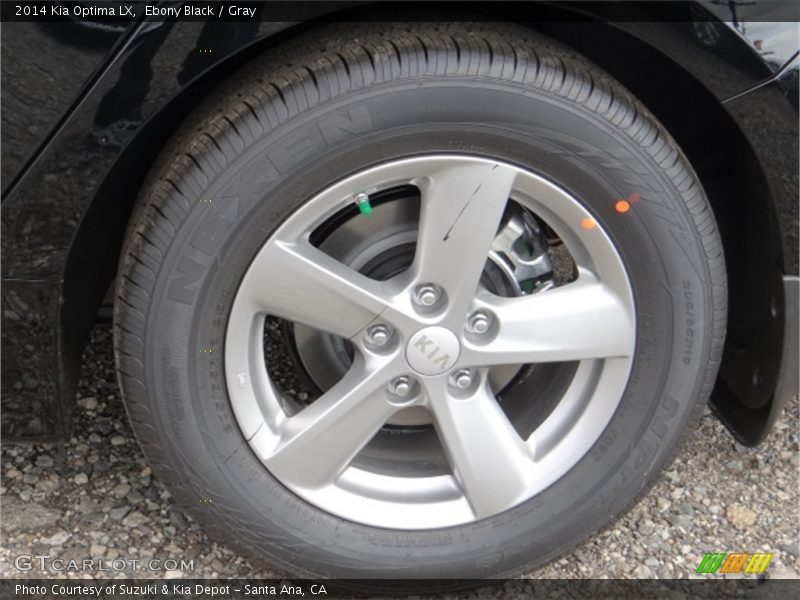 Ebony Black / Gray 2014 Kia Optima LX