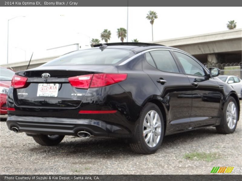 Ebony Black / Gray 2014 Kia Optima EX