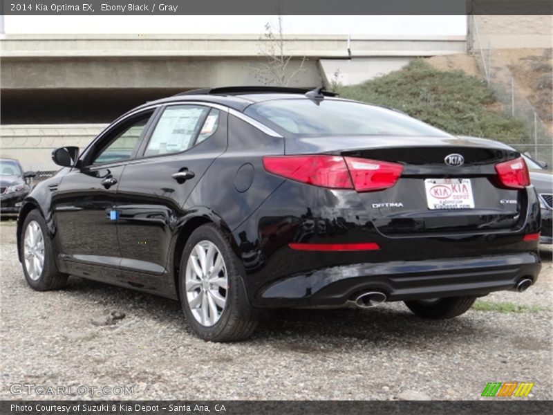 Ebony Black / Gray 2014 Kia Optima EX