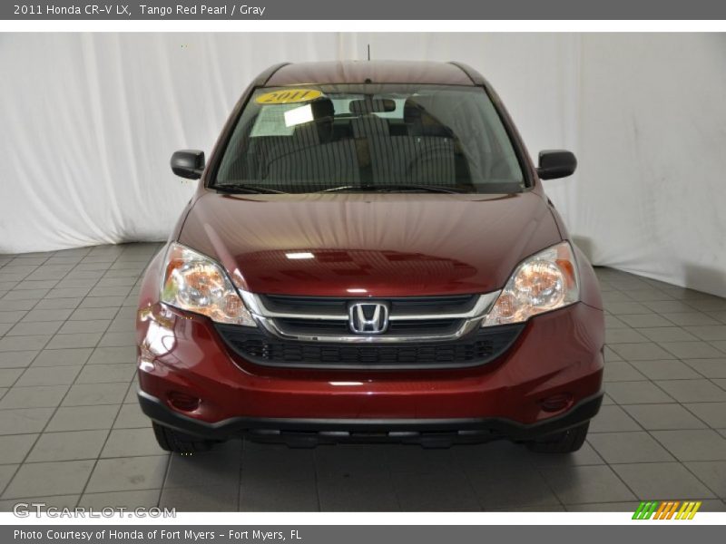 Tango Red Pearl / Gray 2011 Honda CR-V LX