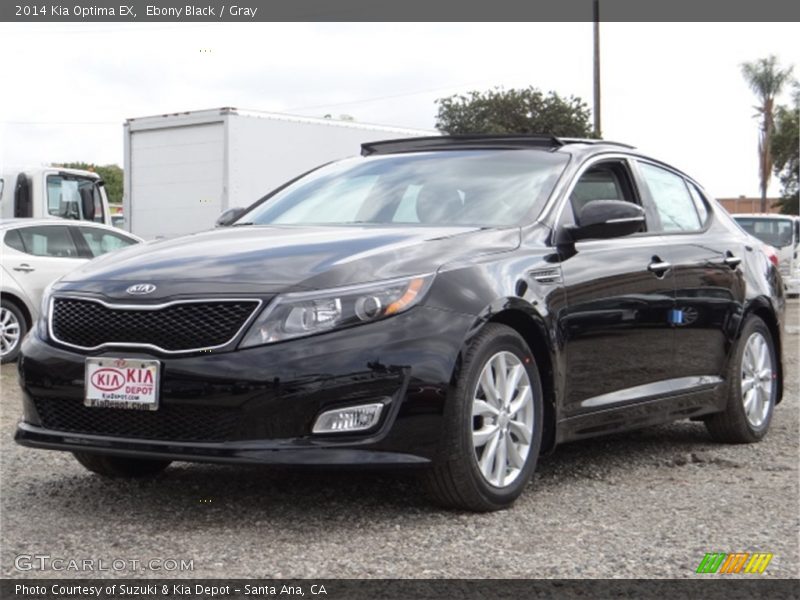 Ebony Black / Gray 2014 Kia Optima EX