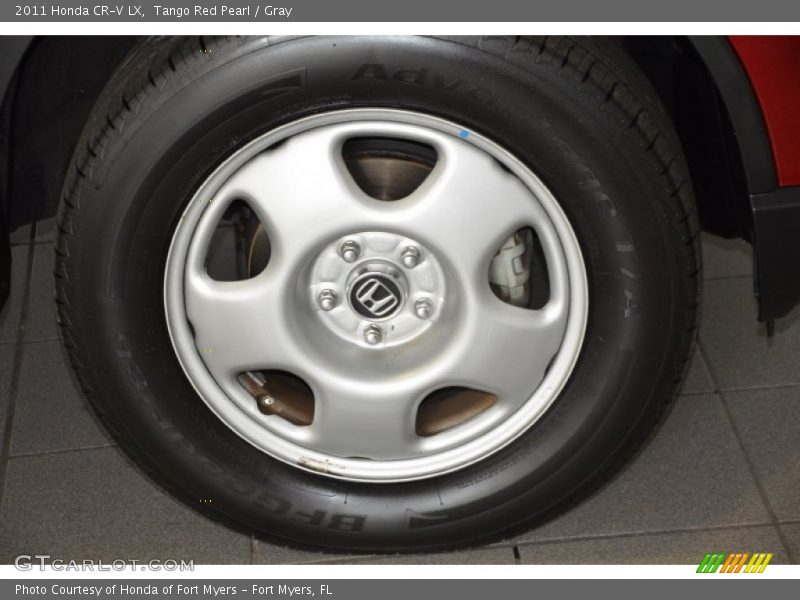 Tango Red Pearl / Gray 2011 Honda CR-V LX