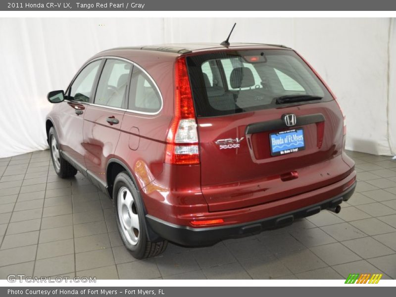 Tango Red Pearl / Gray 2011 Honda CR-V LX