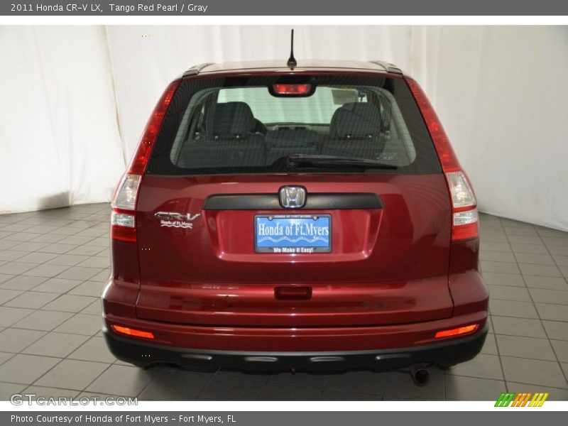 Tango Red Pearl / Gray 2011 Honda CR-V LX