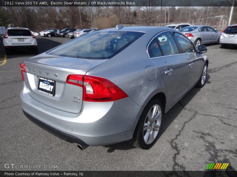 Electric Silver Metallic / Off Black/Anthracite Black 2012 Volvo S60 T6 AWD