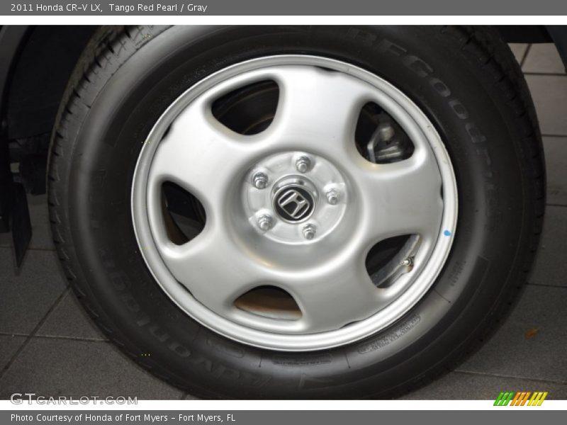 Tango Red Pearl / Gray 2011 Honda CR-V LX