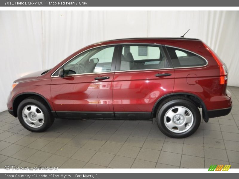 Tango Red Pearl / Gray 2011 Honda CR-V LX