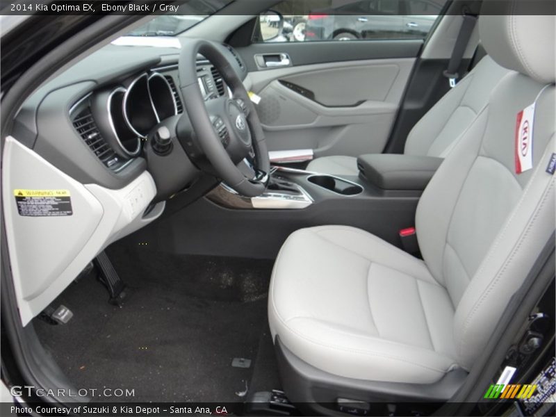 Ebony Black / Gray 2014 Kia Optima EX
