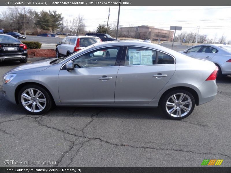 Electric Silver Metallic / Off Black/Anthracite Black 2012 Volvo S60 T6 AWD