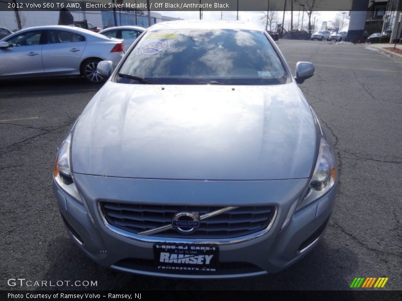 Electric Silver Metallic / Off Black/Anthracite Black 2012 Volvo S60 T6 AWD