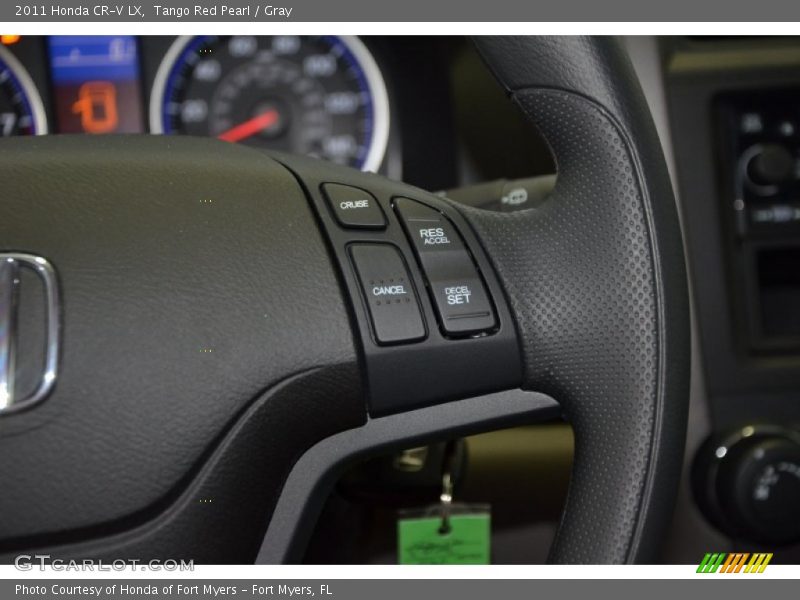 Tango Red Pearl / Gray 2011 Honda CR-V LX