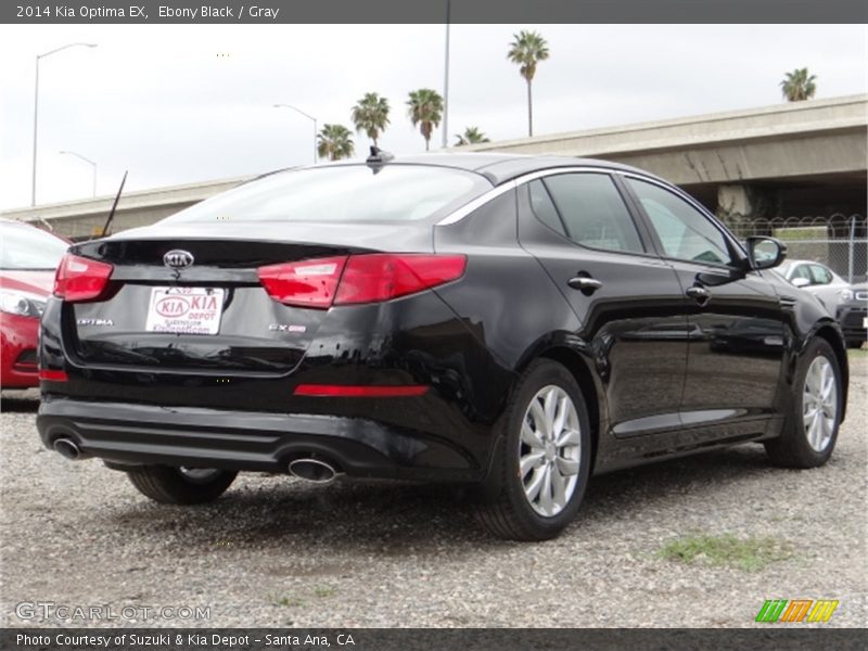 Ebony Black / Gray 2014 Kia Optima EX