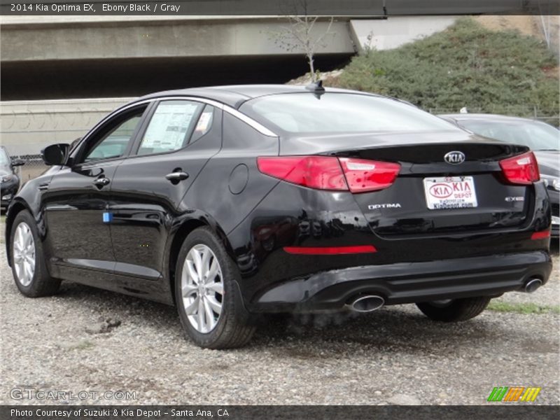 Ebony Black / Gray 2014 Kia Optima EX