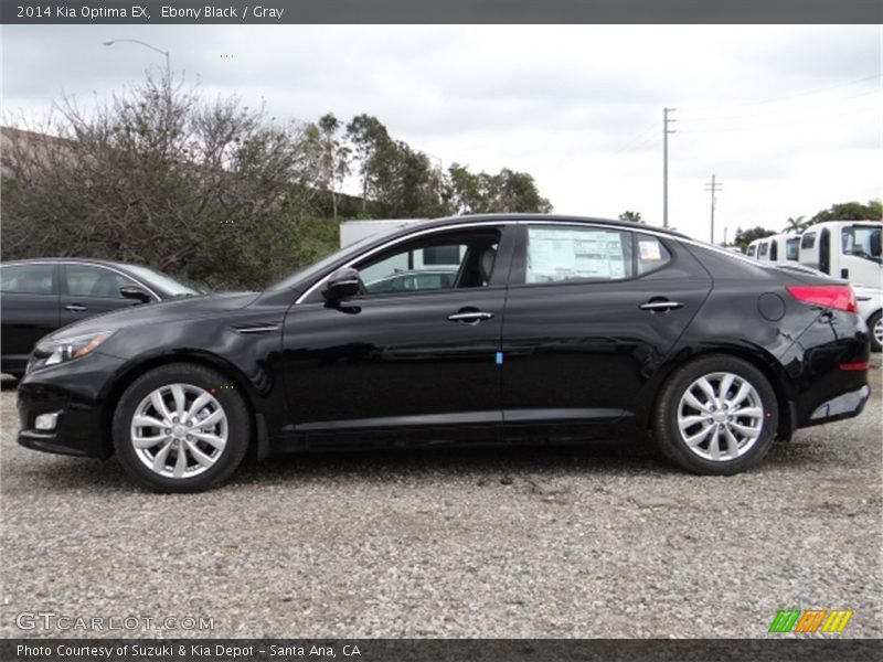 Ebony Black / Gray 2014 Kia Optima EX