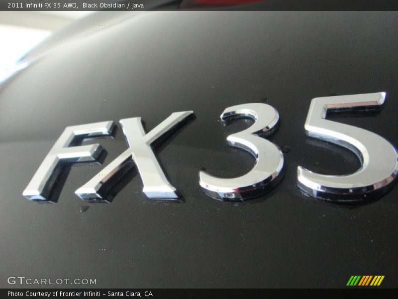 Black Obsidian / Java 2011 Infiniti FX 35 AWD
