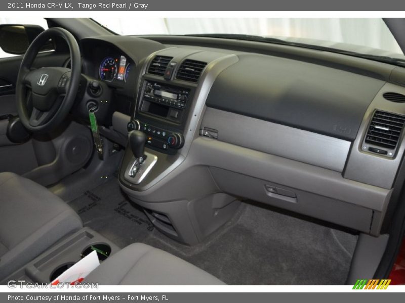Tango Red Pearl / Gray 2011 Honda CR-V LX