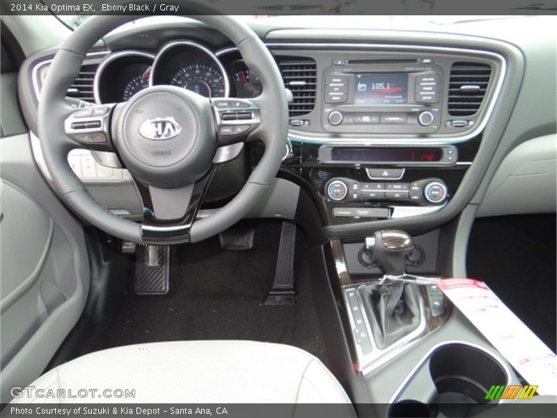 Ebony Black / Gray 2014 Kia Optima EX