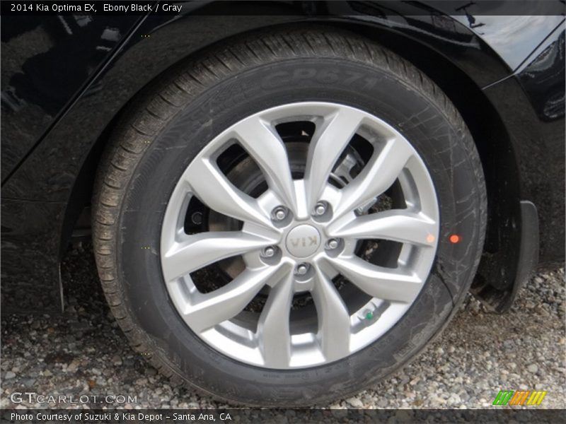 Ebony Black / Gray 2014 Kia Optima EX