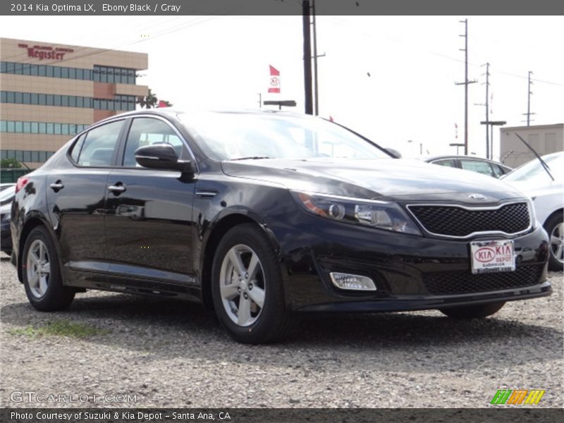 Ebony Black / Gray 2014 Kia Optima LX