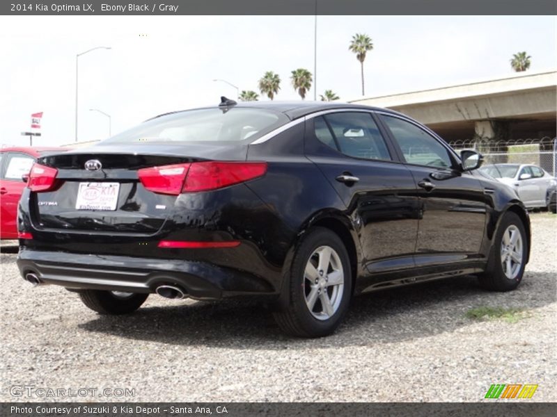 Ebony Black / Gray 2014 Kia Optima LX