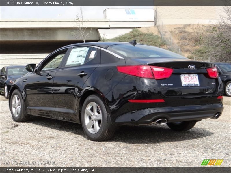 Ebony Black / Gray 2014 Kia Optima LX