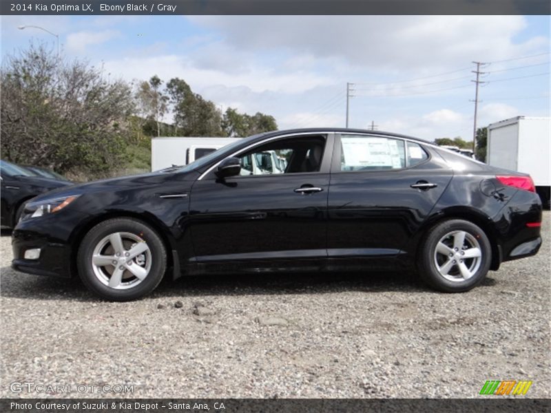 Ebony Black / Gray 2014 Kia Optima LX