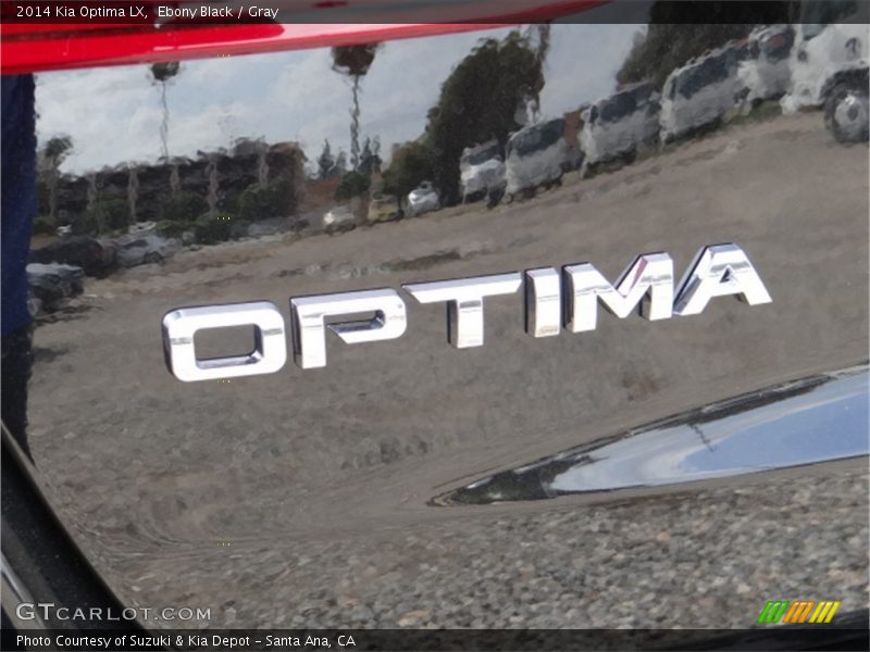 Ebony Black / Gray 2014 Kia Optima LX