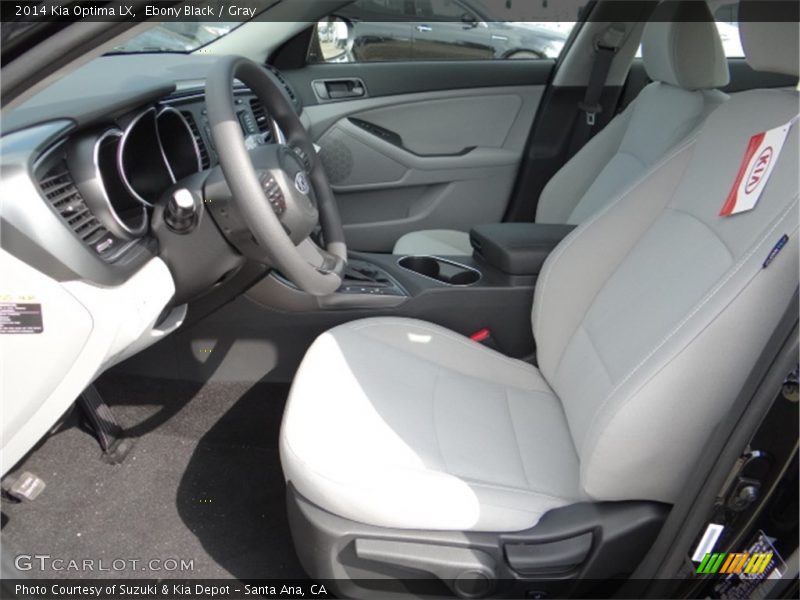 Ebony Black / Gray 2014 Kia Optima LX