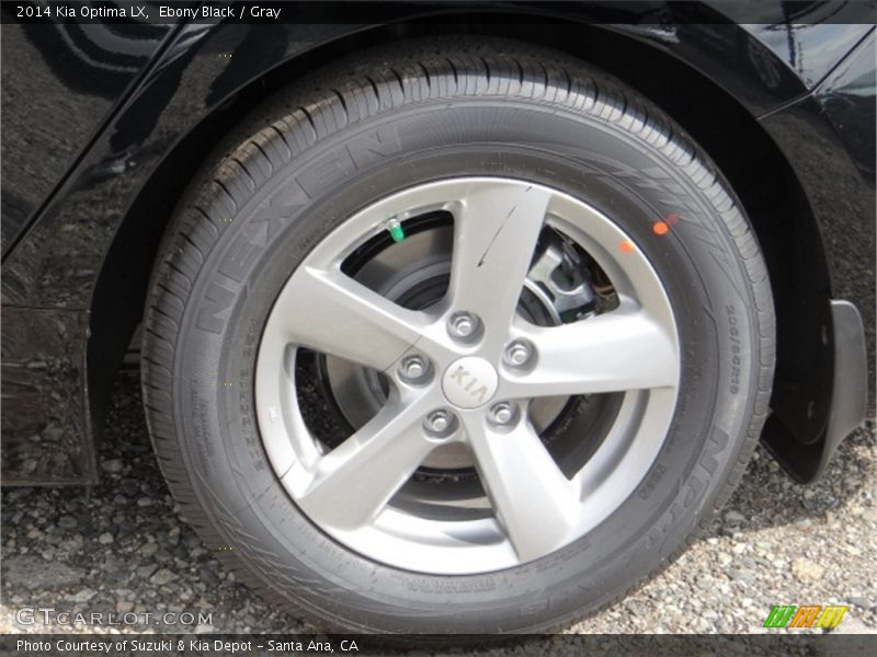 Ebony Black / Gray 2014 Kia Optima LX