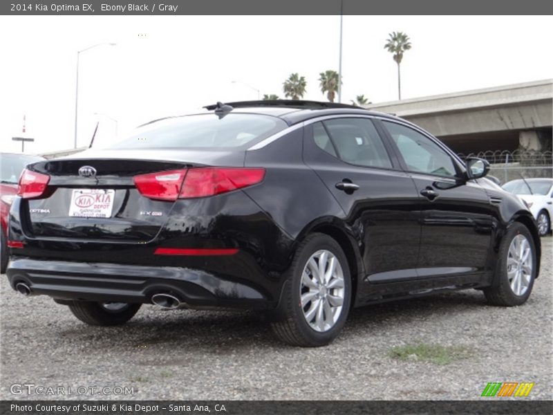 Ebony Black / Gray 2014 Kia Optima EX