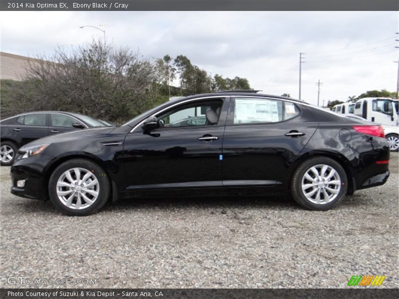 Ebony Black / Gray 2014 Kia Optima EX