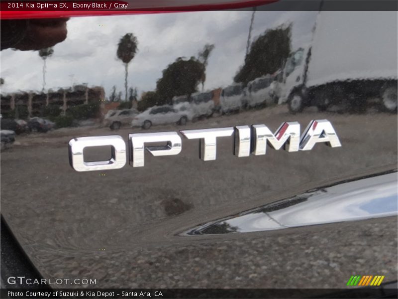 Ebony Black / Gray 2014 Kia Optima EX