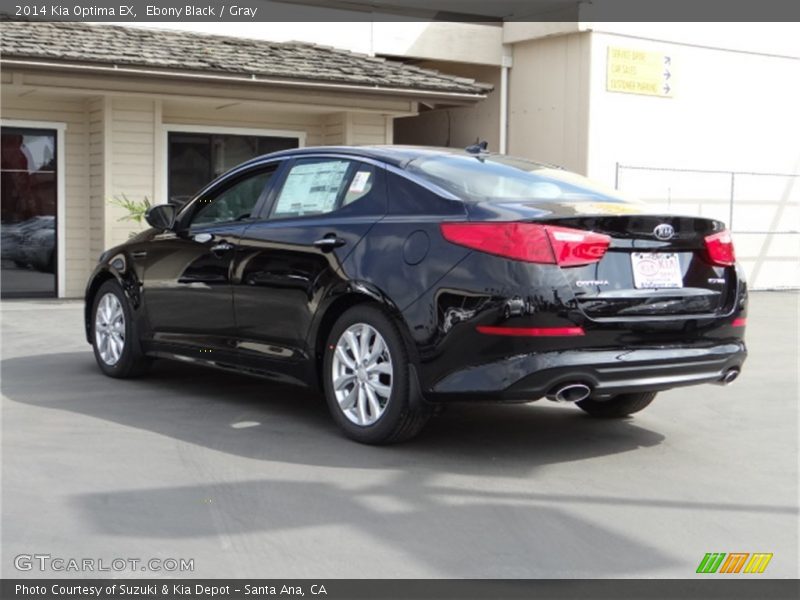 Ebony Black / Gray 2014 Kia Optima EX