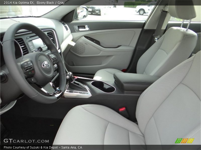 Ebony Black / Gray 2014 Kia Optima EX