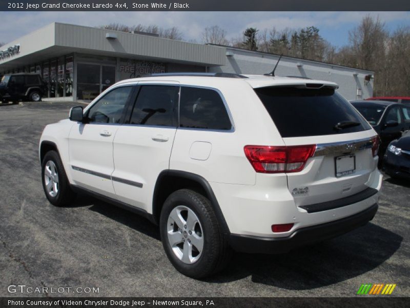 Stone White / Black 2012 Jeep Grand Cherokee Laredo 4x4