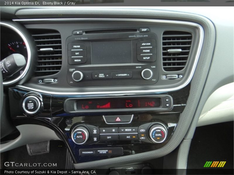 Ebony Black / Gray 2014 Kia Optima EX