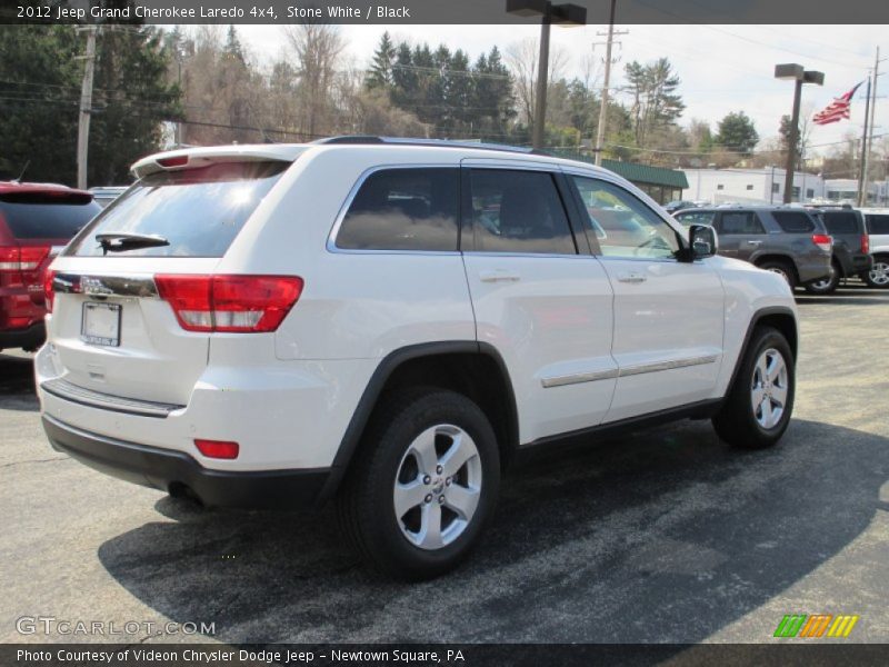 Stone White / Black 2012 Jeep Grand Cherokee Laredo 4x4