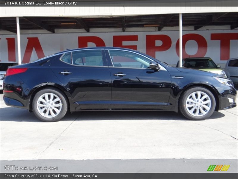 Ebony Black / Gray 2014 Kia Optima EX