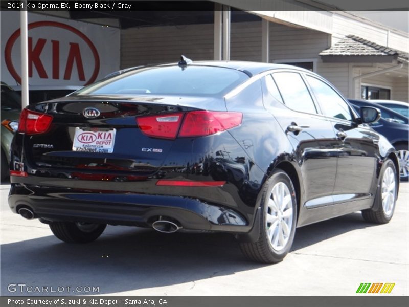 Ebony Black / Gray 2014 Kia Optima EX