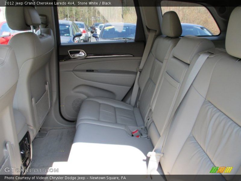 Stone White / Black 2012 Jeep Grand Cherokee Laredo 4x4