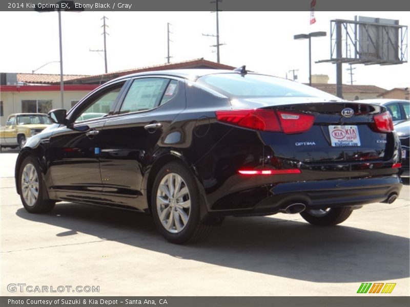 Ebony Black / Gray 2014 Kia Optima EX