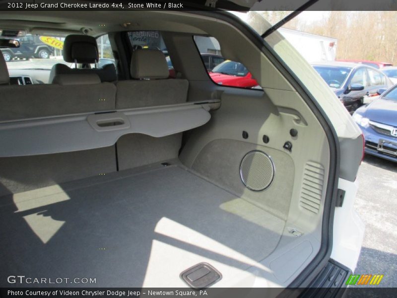 Stone White / Black 2012 Jeep Grand Cherokee Laredo 4x4